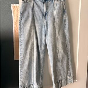 GAP High Rise Stride Ankle Jeans in Light Blue